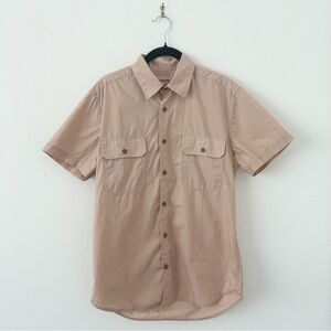 Taylor Stitch The Short Sleeve Officer Shirt in Khaki